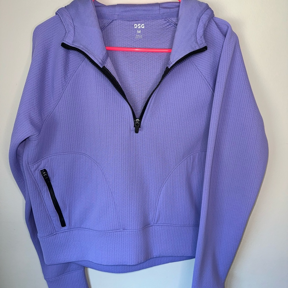 DSG Women's Lavender Quarter-Zip Sweater